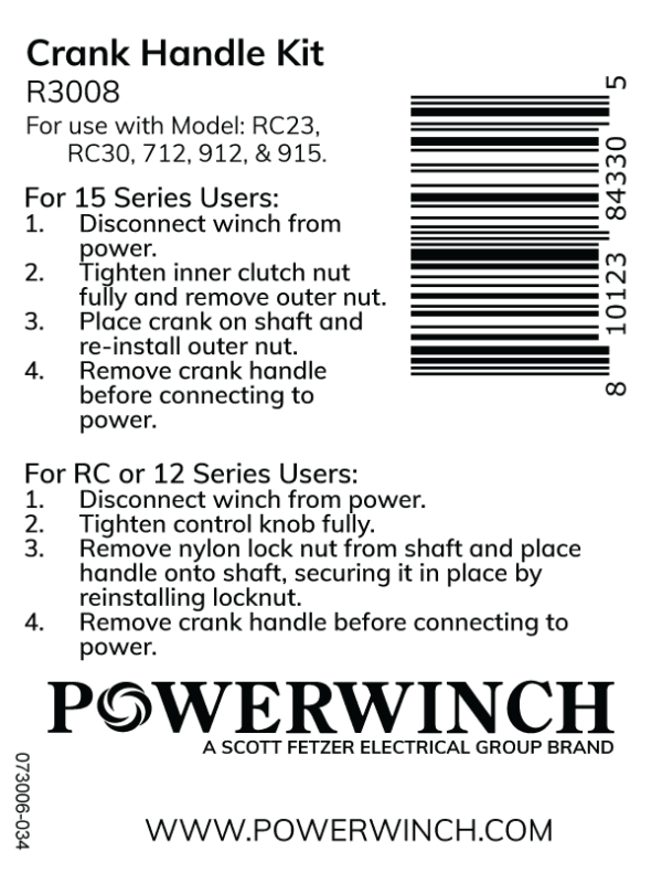 R3008 - Crank Handle Kit - Image 2