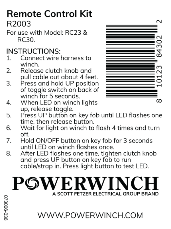 R2003 - Remote Control Fob Kit RC23/RC30 - Image 3